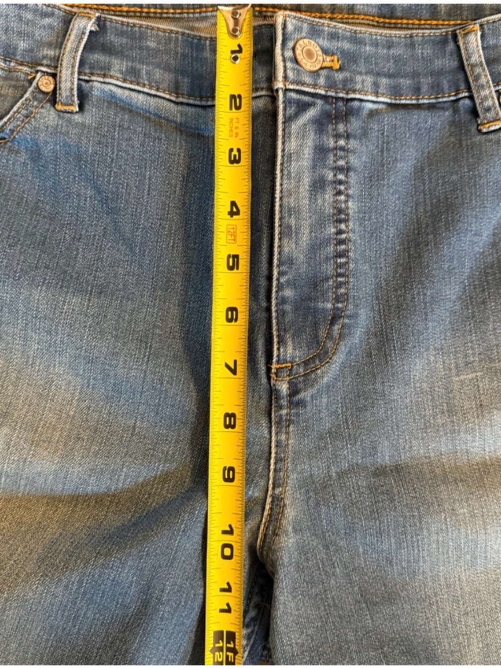 Talbots Flawless Five-Pocket Embroidered Slim Ankle Jeans Size 16 - Picture 10 of 12